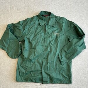 VTG DUNBROOKE Pla-Jac Coaches Jacket Snaps - Sz Medium - Chain Stitch Flaws 468
